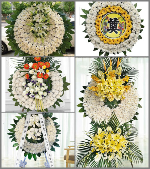 广东江门市开平市百合镇儒北村花圈速递